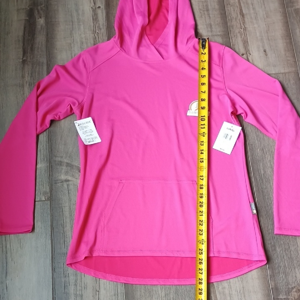 Cabela's Pink Fusion Knit Hooded Pullover Insect Defense No Fly Zone - Picture 7 of 10